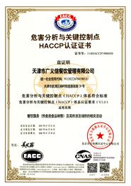危害分析與關鍵控制點體系認證（HACCP）